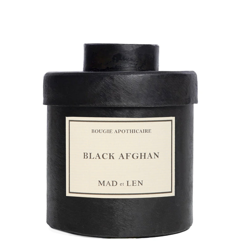 Black Afghan Candle - Bougie Apothicaire